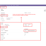 Create method, enable fee, and set conditions.