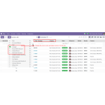 Changing the column order rearranges columns in the list view.