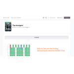 After booking, selected seats are marked in red as booked.