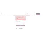 A pop-up warning is displayed after the configured number of failed login attempts is exceeded.