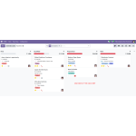 Displays all CRM leads with their current stages and details.