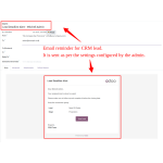 Deadline alerts are sent automatically to the user via email.