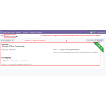 Displays the Google Drive connection after all required details are completed and saved successfully.