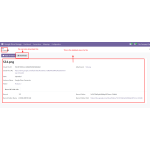 Displays detailed file information and allows the file to be downloaded
