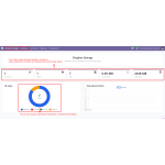 Displays files, folders, and storage details with a pie chart for file and folder distribution.