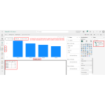 In Power BI, use the Fields panel to select data and create charts or tables for analysis.