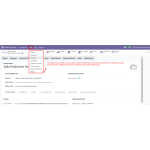 The Salla menu provides quick access to perform import and export operations for multiple data types within Odoo.