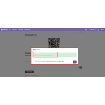 This pop-up message appears after the cart is successfully shared via email, confirming that the email has been sent.