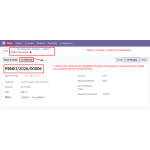 Click the highlighted Payment Transaction from the invoice to access payment details and proceed with the refund process.