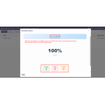 View the total count of successful and failed customer exports after synchronization.