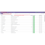 The Operations menu allows users to manage all import and export activities from Odoo.