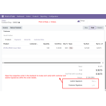 Open the respective order in the backend to review and verify both customer and cashier signatures within the order details.