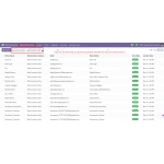 The list below shows the customers successfully imported into Odoo from WooCommerce.