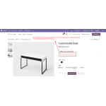 The minimum price calculated from the defined percentage is displayed on the product page for customer reference.
