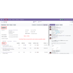 In the Sales Order, we can see that the order has been successfully created.