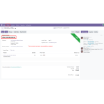 The invoice has been successfully created based on the sales order.