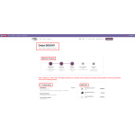 After clicking Track Order, users can view the complete order progress, product details, and tracking history.
