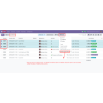 Using the Action button, users can update the status of multiple orders at once.