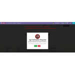 Select Complete Shop in Display Verification Method to show the popup on all shop pages.