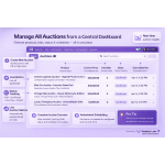 Manage, track, and control all auctions from one simple interface.