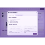 Auction Details & Terms in One View