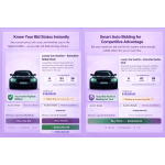 See price, bids, and highest bidder; set max bid for auto bidding in real time.