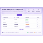 Admins define bid increments by price range to ensure controlled and structured auction bidding.