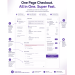 Complete the entire checkout process in a single, fast, and seamless flow without unnecessary steps or redirects.