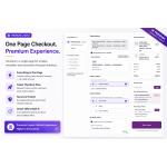 A structured checkout layout with all steps visible at once for a smooth and user-friendly experience.
