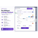 Complete payments directly within checkout using a secure popup for a faster and seamless payment experience.
