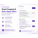 Automatically display available offers and allow customers to apply discounts instantly during checkout.
