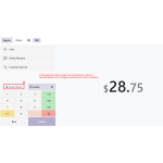 On the payment page, the Card payment method is restricted based on the configured customer and country conditions.
