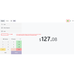 The Customer Account payment method is hidden for the selected restricted cashier.