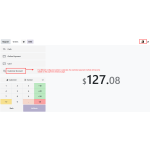 The restricted payment method becomes visible when a different configured cashier is selected.