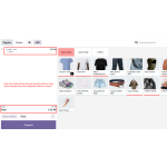 Open the Clothes Shop and add products with an order amount greater than the configured minimum limit.
