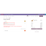 After successful payment processing, a confirmation message displaying the payment details will appear.
