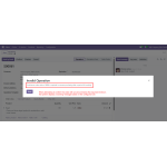When confirming an order below the required minimum amount, a warning message is displayed based on the rule.