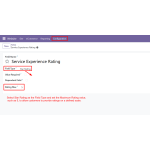 Configure the Star Rating field by setting the maximum rating value to collect customer feedback and ratings.