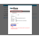 Customers can click on the Continue button to proceed with the payment process.