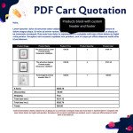 PrestaShop PDF Cart Quotation Module | Email Cart as PDF