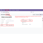 Users can process full or partial refunds directly from the Customer Invoice Payments section in Odoo.