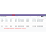 Open the Payment Transactions menu to view Bambora references, amounts, customer details, and payment status.