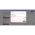 Open the payment link, choose Bambora, and complete the payment securely online.
