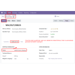 Validate the Delivery Order to automatically generate the MyDSV tracking ID.