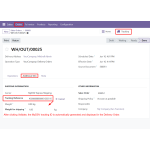 After validation, the MyDSV tracking ID is generated and shown in the Delivery Order.