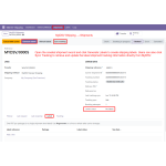 Generate shipping labels and sync tracking updates directly from MyDSV in the shipment record.