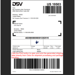 Print the generated shipping label directly from Odoo for packaging and shipment processing.