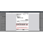 Open the generated shipping label attachment to view carrier service details, tracking information, and shipment details.