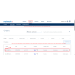 Access the Network merchant dashboard to verify refund status, refunded amount, and transaction details.