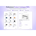 Generate professional multi-page product catalogues with images, pricing, and branded layouts in one click.